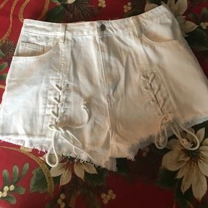 Fashion Nova White Shorts